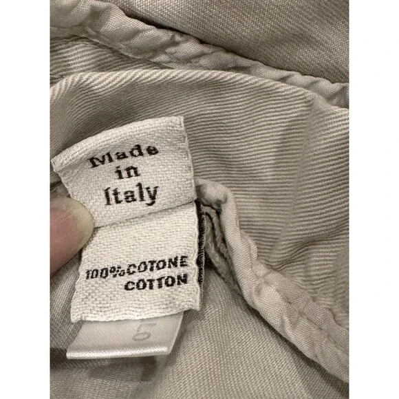 Brunello Cucinelli Womens Size 12 Flat Zip Wide Leg Dress Pants Tan High Rise